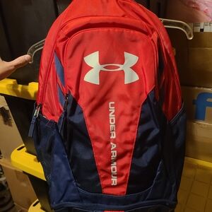 Under Armour Hustle 3.0 Red and Blue Men's Backpack